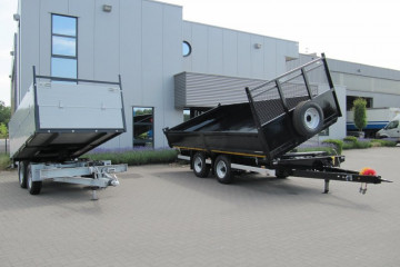 Kipper aanhangwagen voor grondwerker in Kasterlee