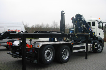 Laadkraan COPMA 160.4J3 met wisselsysteem: afneembaar containersysteem 