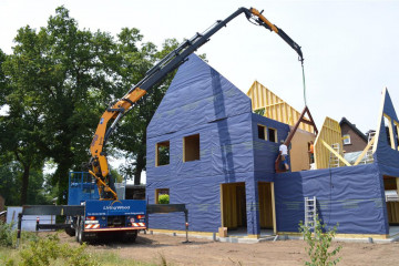 Laadkraan Copma 500.6J4 met open laadbak op MAN in Lille