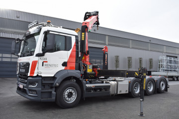 Containersysteem Busi Group 20 ton op MAN in Geel