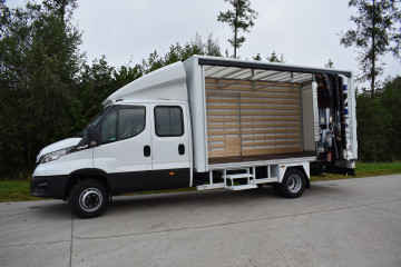 Schuifzeilopbouw / huifopbouw op IVECO in Olen
