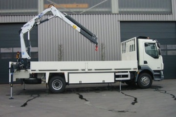 Laadkraan Copma 110.4 met open laadbak op DAF in Eindhout