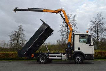 Laadkraan Copma 75.2 met kipper op MAN in Hélécine