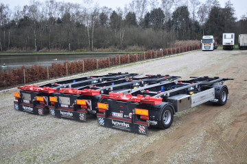3x Containeraanhangwagens BUSI GROUP in Dessel