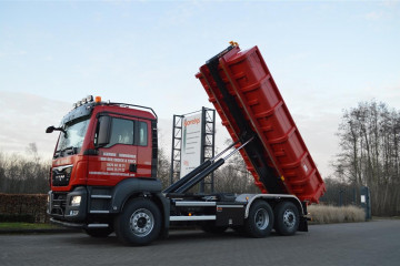 Containersysteem Busi Group 20 ton op MAN in Brasschaat