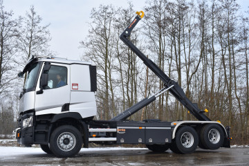 Containersysteem Busi Group 20 ton op Renault in Wiekevorst