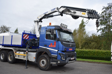 Laadkraan Copma 208HP.7 op container in Rijkevorsel