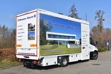 Schuifzeilopbouw op IVECO in Olen 
