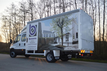 Schuifzeilopbouw / huifopbouw op IVECO in Olen