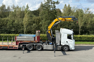 Laadkraan Copma 530.6 op DAF met dubbel gebruik in Rocourt