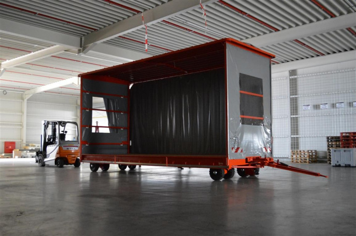 Aanhangwagen Intern Transport Huifopbouw Schuifzeilopbouw Zwaarlastaanhangwagen (8)