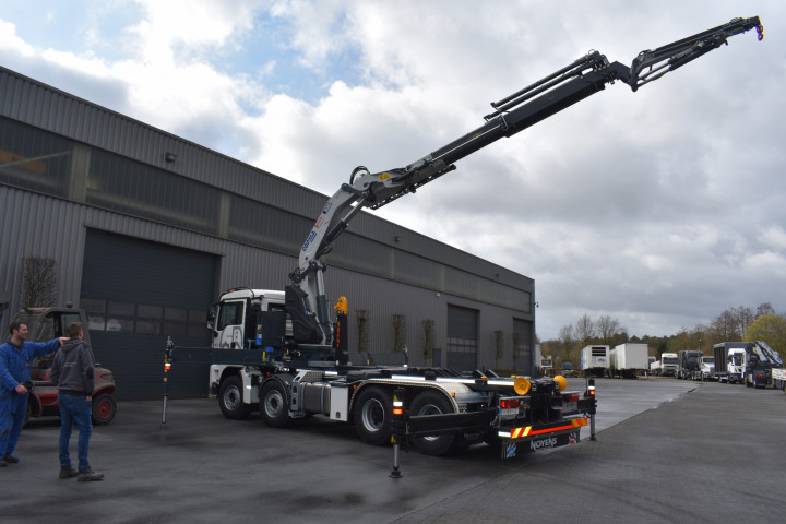Copma Laadkraan Autolaadkraan Busi Group Containersysteem Haaksysteem Man Vrachtwagen Uitschuifbare Bumper Lille (12)