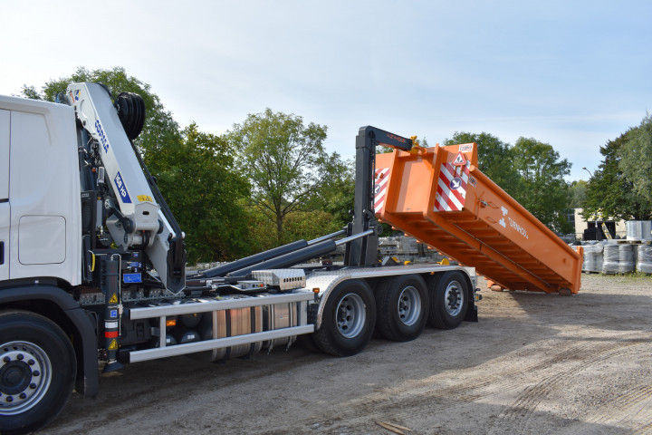 Copma Laadkraan Containersysteem Haaksysteem 188 Stad Turnhout Scania (1)