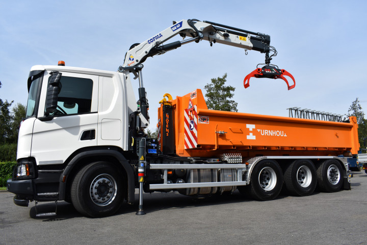 Copma Laadkraan Containersysteem Haaksysteem 188 Stad Turnhout Scania (10)