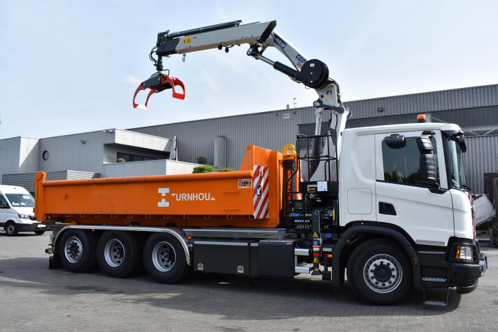 Copma Laadkraan Containersysteem Haaksysteem 188 Stad Turnhout Scania (12)