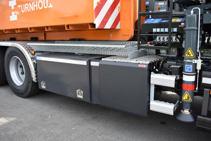 Copma Laadkraan Containersysteem Haaksysteem 188 Stad Turnhout Scania (14)