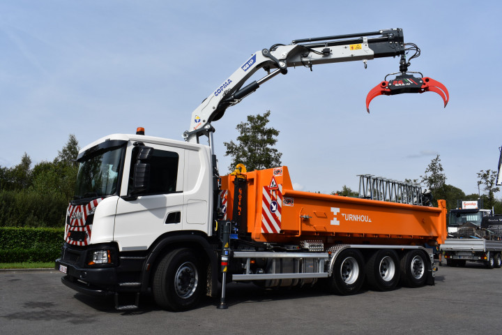 Copma Laadkraan Containersysteem Haaksysteem 188 Stad Turnhout Scania (15)