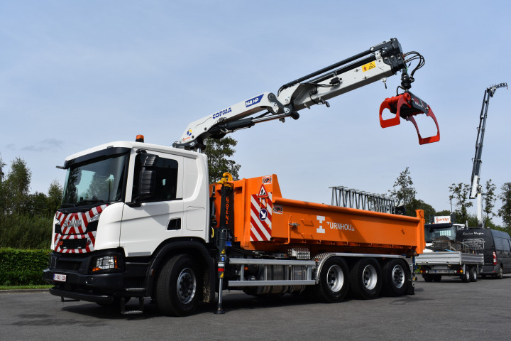 Copma Laadkraan Containersysteem Haaksysteem 188 Stad Turnhout Scania (19)