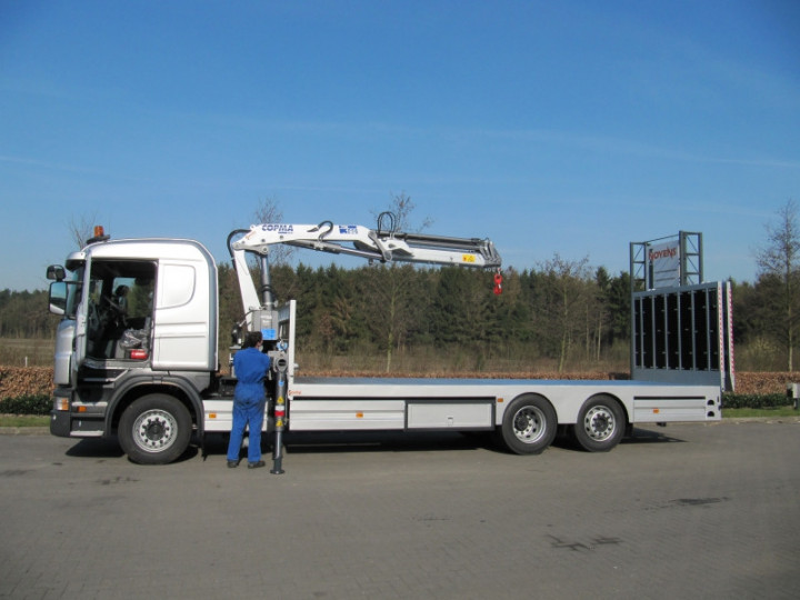 Autolaadkraan Copma Open Laadplateau Dhollandia Opritten Scania (2) 2