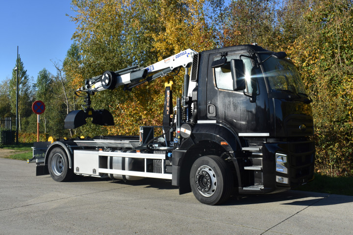 Copma Laadkraan Containerhaak Ford Trucks Telcom Hulshout (2)