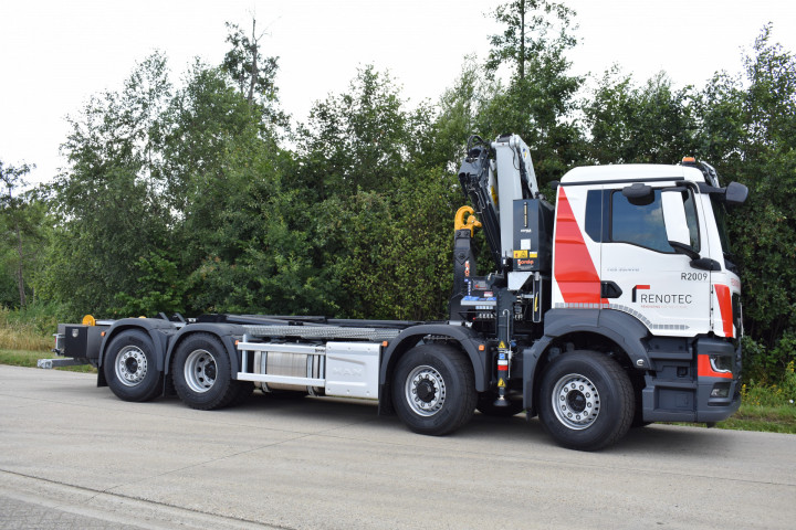 Copma Laadkraan Containerhaak Takelbril Man Renotec Geel (1)