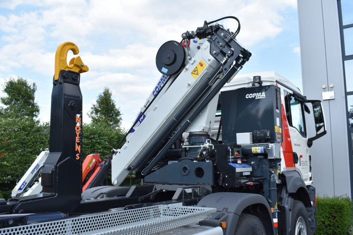 Copma Laadkraan Containerhaak Takelbril Man Renotec Geel (8)
