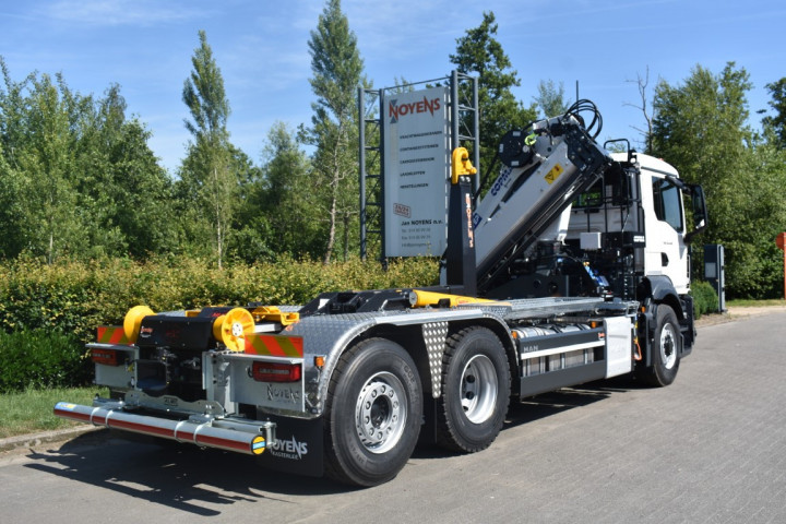 Copma Laadkraan Containerhaaksysteem Haaksysteem Man Gemeente Grobbendonk (3)