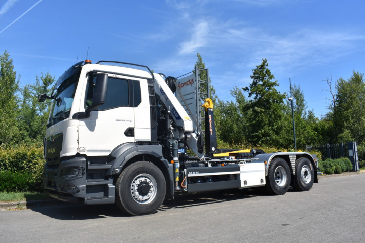Copma Laadkraan Containerhaaksysteem Haaksysteem Man Gemeente Grobbendonk (6)