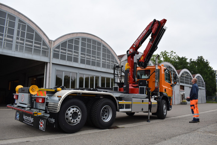 Ferrari Laadkraan Gemeente Westerlo Containersysteem Busi Group Haaksysteem Daf Vrachtwagen (17)