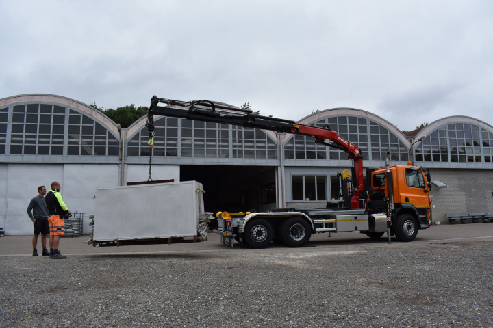 Ferrari Laadkraan Gemeente Westerlo Containersysteem Busi Group Haaksysteem Daf Vrachtwagen (20)