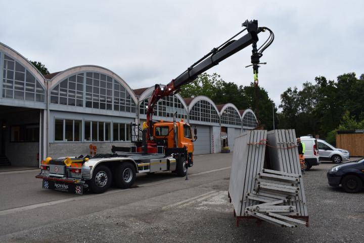 Ferrari Laadkraan Gemeente Westerlo Containersysteem Busi Group Haaksysteem Daf Vrachtwagen (21)