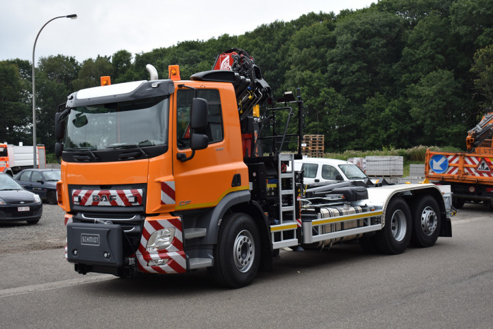 Ferrari Laadkraan Gemeente Westerlo Containersysteem Busi Group Haaksysteem Daf Vrachtwagen (22)