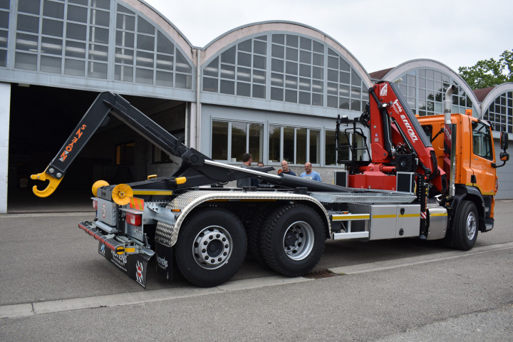 Ferrari Laadkraan Gemeente Westerlo Containersysteem Busi Group Haaksysteem Daf Vrachtwagen (26)