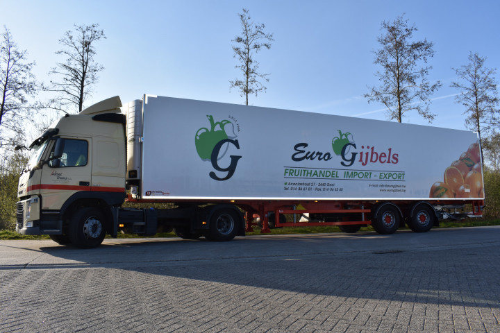 Koeloplegger Unitrans Groenten Fruit Transport Geisoleerde Opbouw Carrier Euro Gijbels Geel (12)