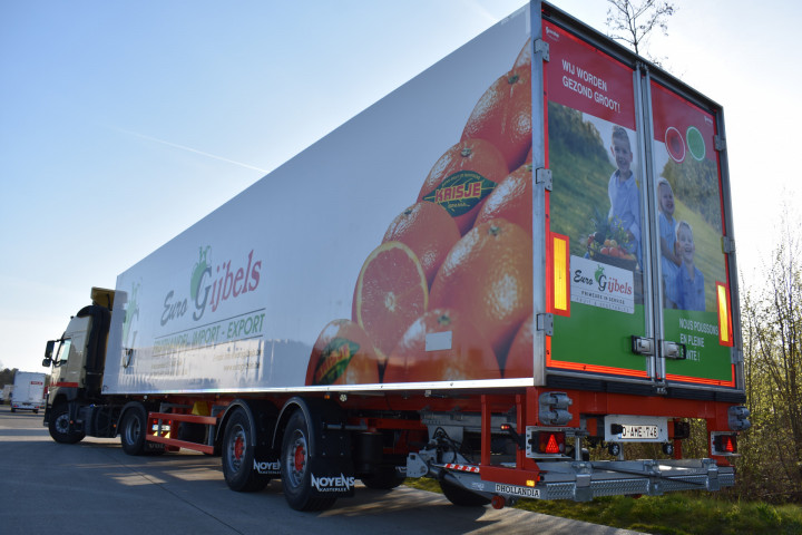 Koeloplegger Unitrans Groenten Fruit Transport Geisoleerde Opbouw Carrier Euro Gijbels Geel (14)