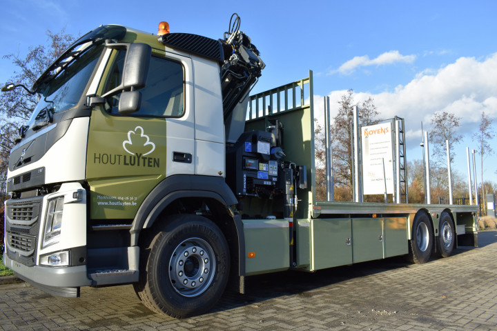 Laadkraan Copma Autolaadkraan Open Laadplateau Houttransport Volvo Morkhoven Luyten (11)