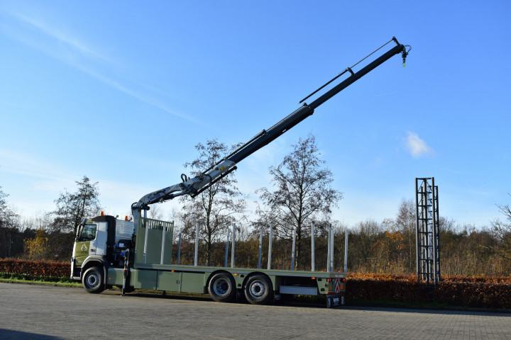 Laadkraan Copma Autolaadkraan Open Laadplateau Houttransport Volvo Morkhoven Luyten (2)