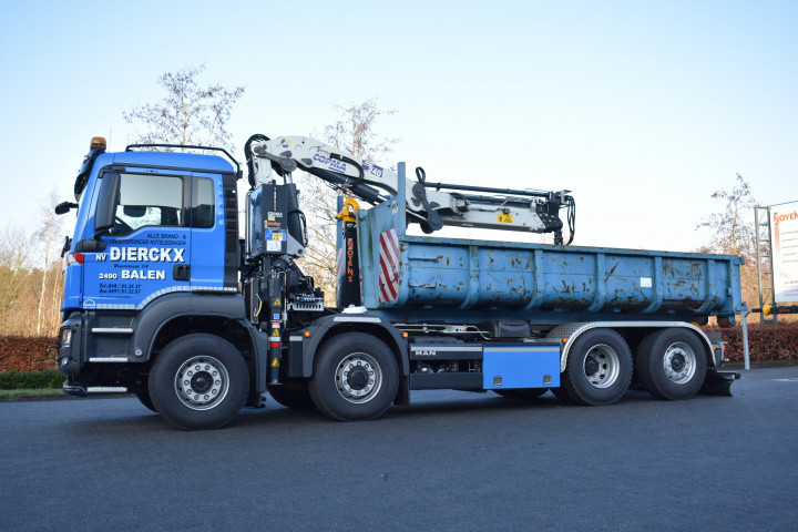 Laadkraan Copma Containerhaaksysteem Busi Group Man Dierckx Nutsleidingen Balen (2)
