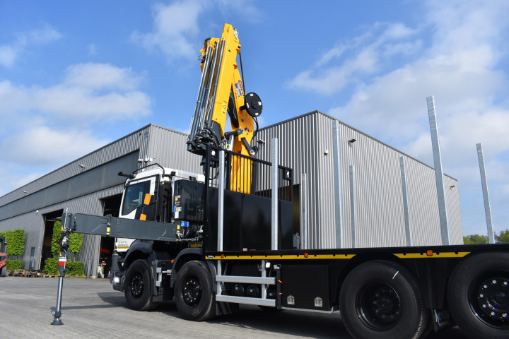 Laadkraan Houttransport Man Arendonk Uitschuifbare Laadbak (18)