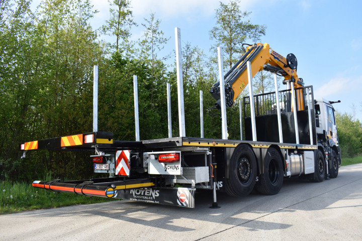 Laadkraan Houttransport Man Arendonk Uitschuifbare Laadbak (2) 2