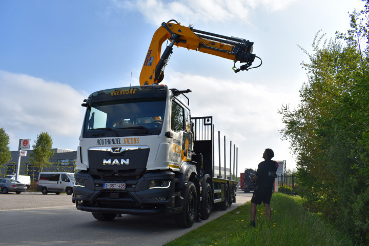 Laadkraan Houttransport Man Arendonk Uitschuifbare Laadbak (5)