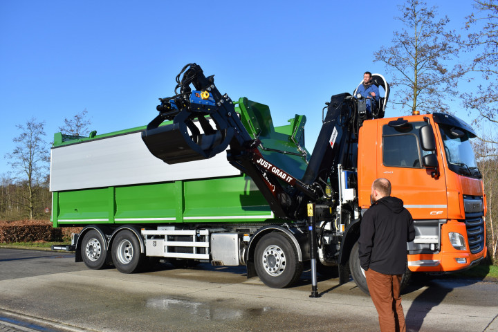 Laadkraan Marchesi Schrootkraan Boomkraan Daf Kipper Bionerga Houthalen (10)