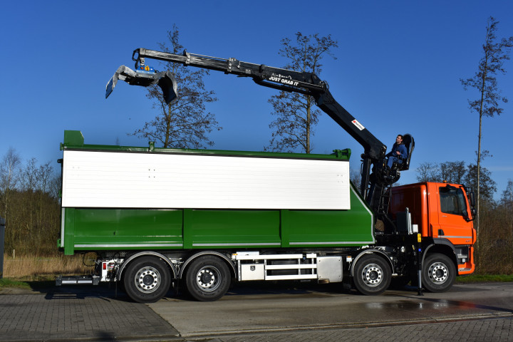 Laadkraan Marchesi Schrootkraan Boomkraan Daf Kipper Bionerga Houthalen (13)