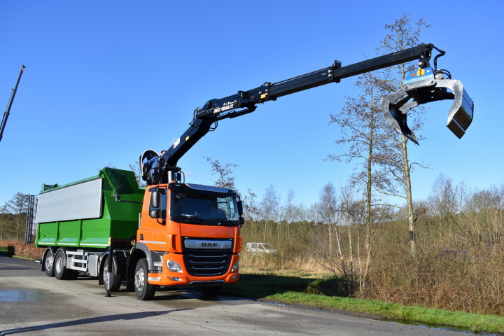 Laadkraan Marchesi Schrootkraan Boomkraan Daf Kipper Bionerga Houthalen (2)
