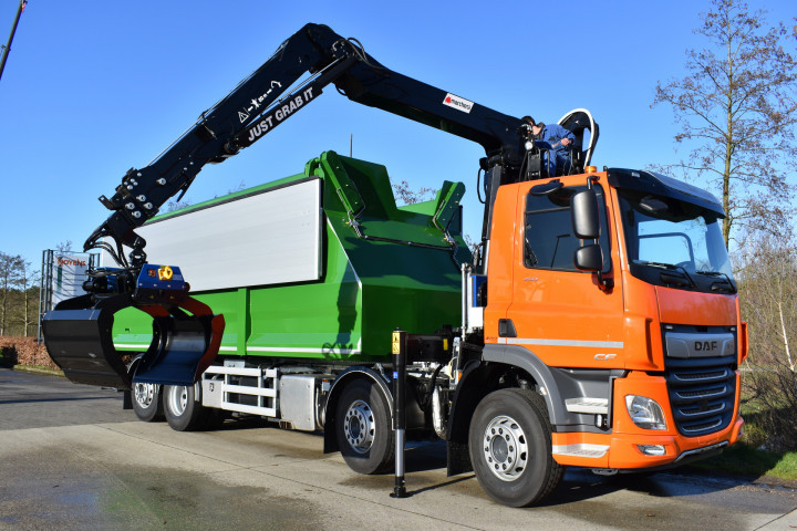 Laadkraan Marchesi Schrootkraan Boomkraan Daf Kipper Bionerga Houthalen (3)