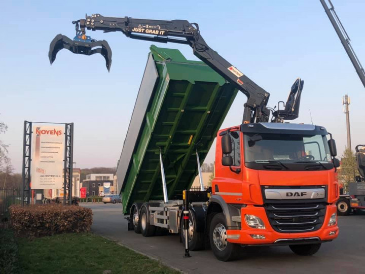 Laadkraan Marchesi Schrootkraan Boomkraan Daf Kipper Bionerga Houthalen (4)