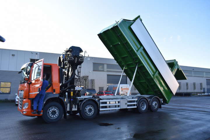 Laadkraan Marchesi Schrootkraan Boomkraan Daf Kipper Bionerga Houthalen (7)