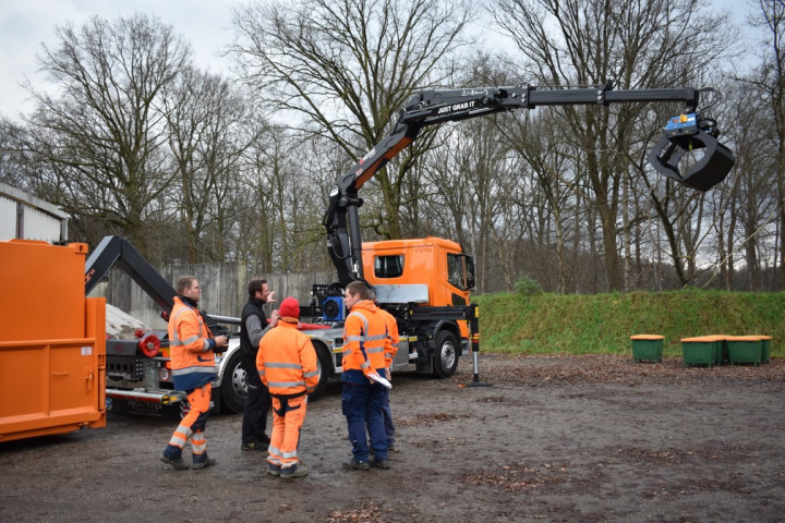 Schrootkraan Marchesi Containerhaaksysteem Busi Group Gemeente Westerlo (2)