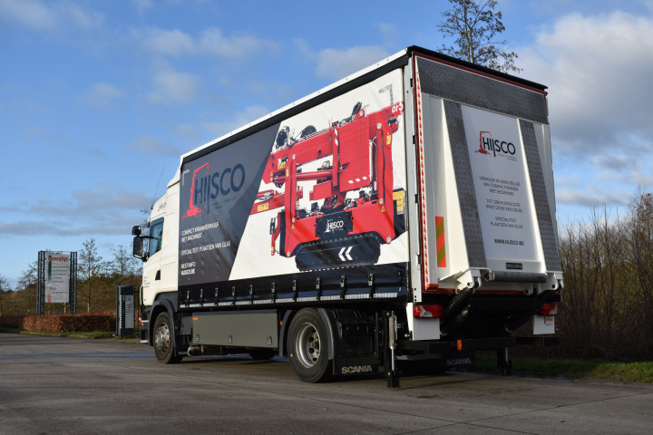 Schuifzeilopbouw Huifwagen Bachewagen Scania Hijsco Geel (1)