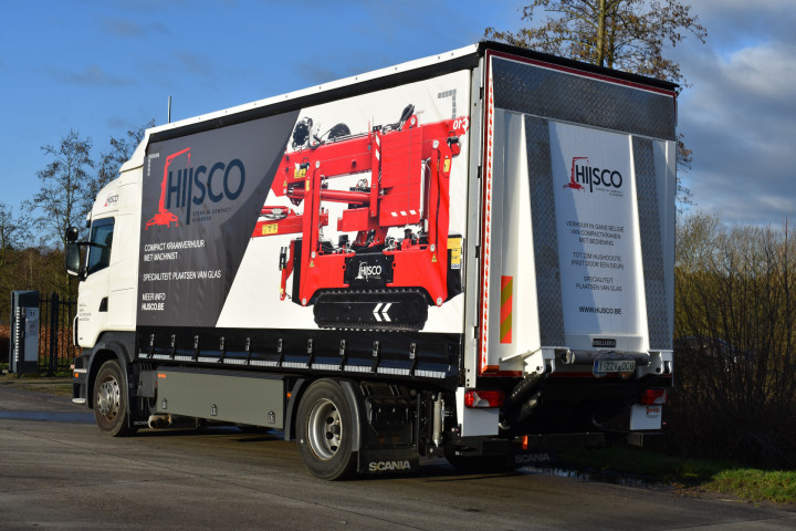 Schuifzeilopbouw Huifwagen Bachewagen Scania Hijsco Geel (3)